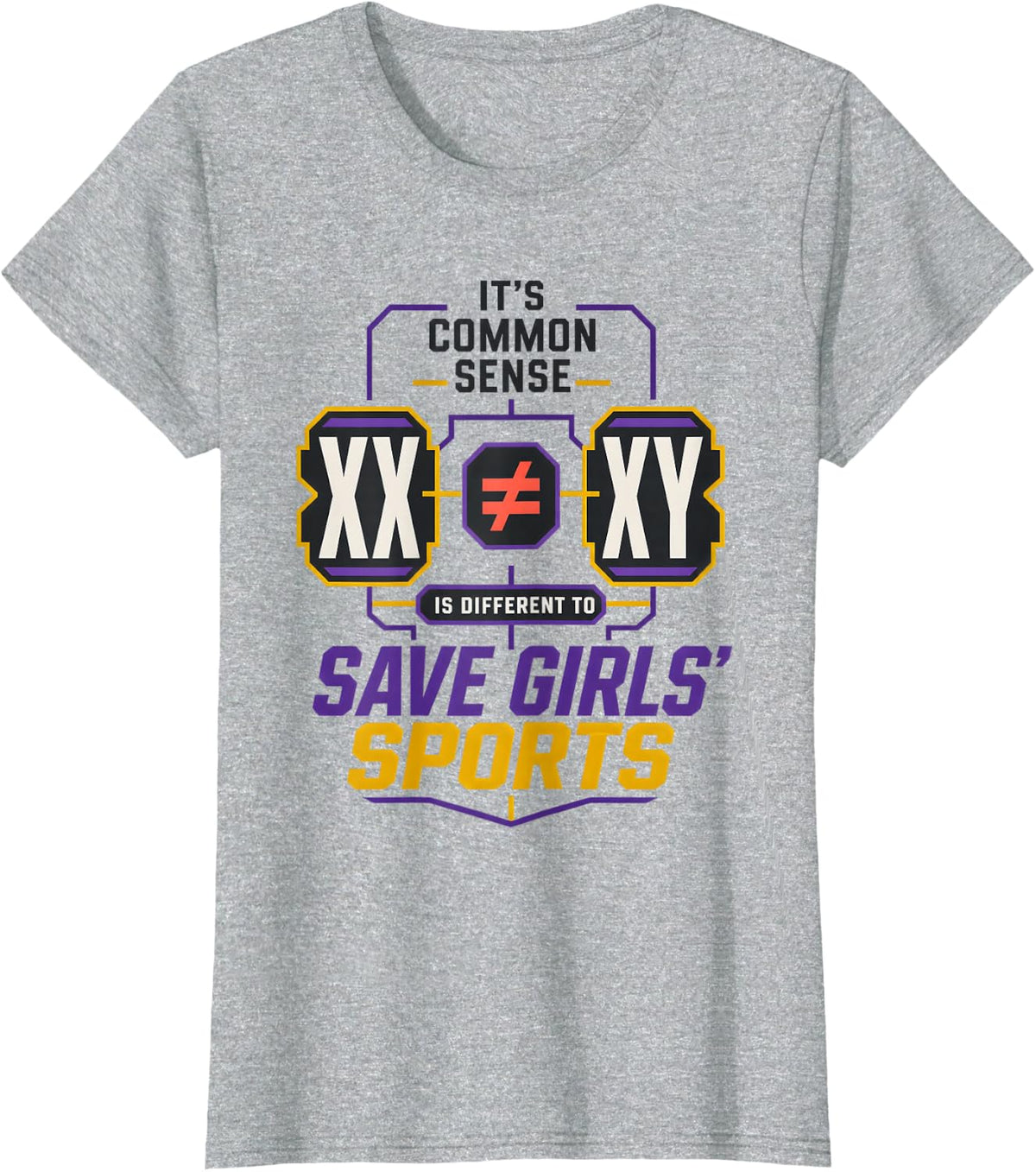 Team Women XX-XY T-Shirt - Heather Grey