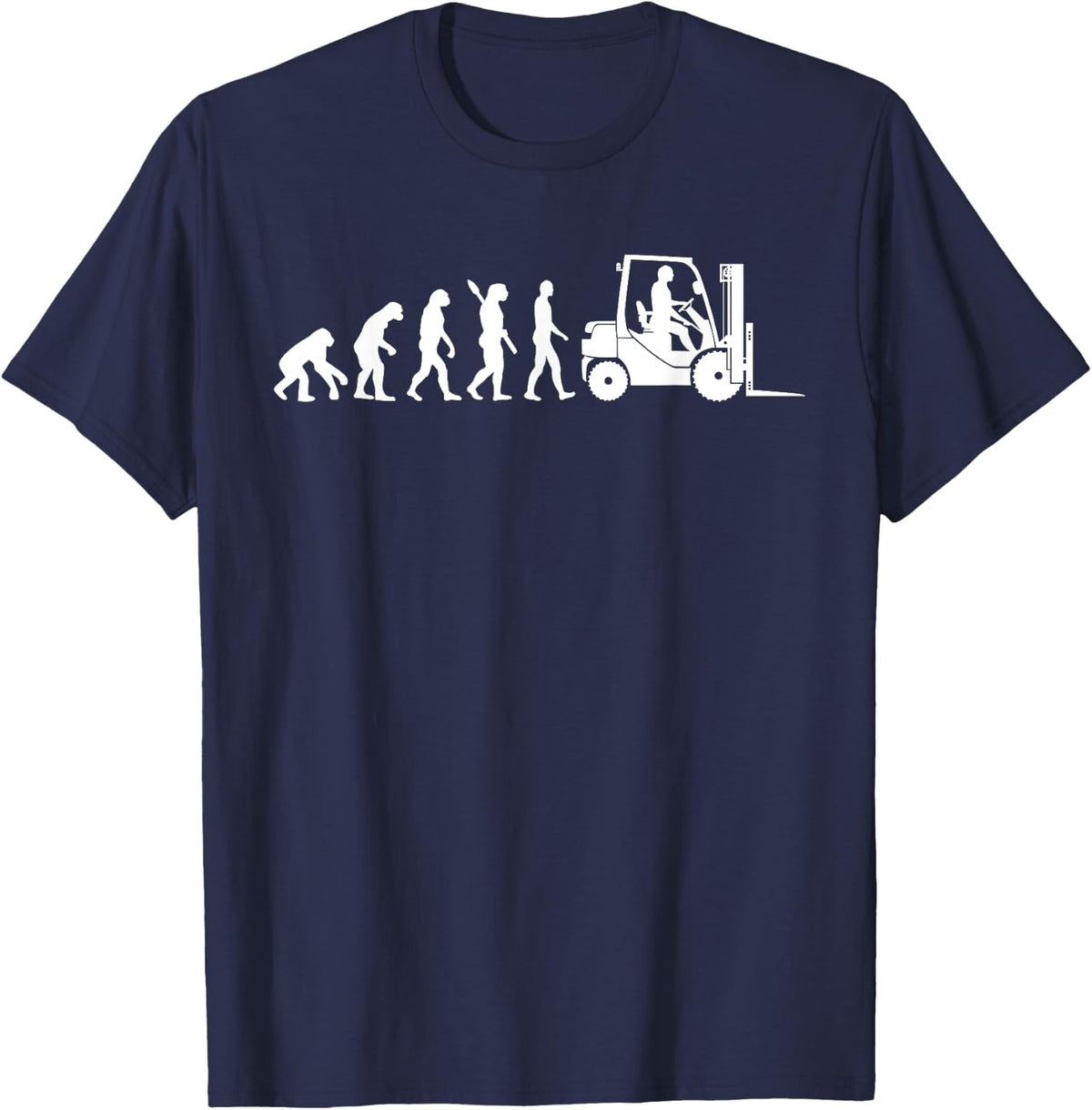 Cool Forklift Driver Design For Men Women Forklift Operator T-Shirt - Navy Blue