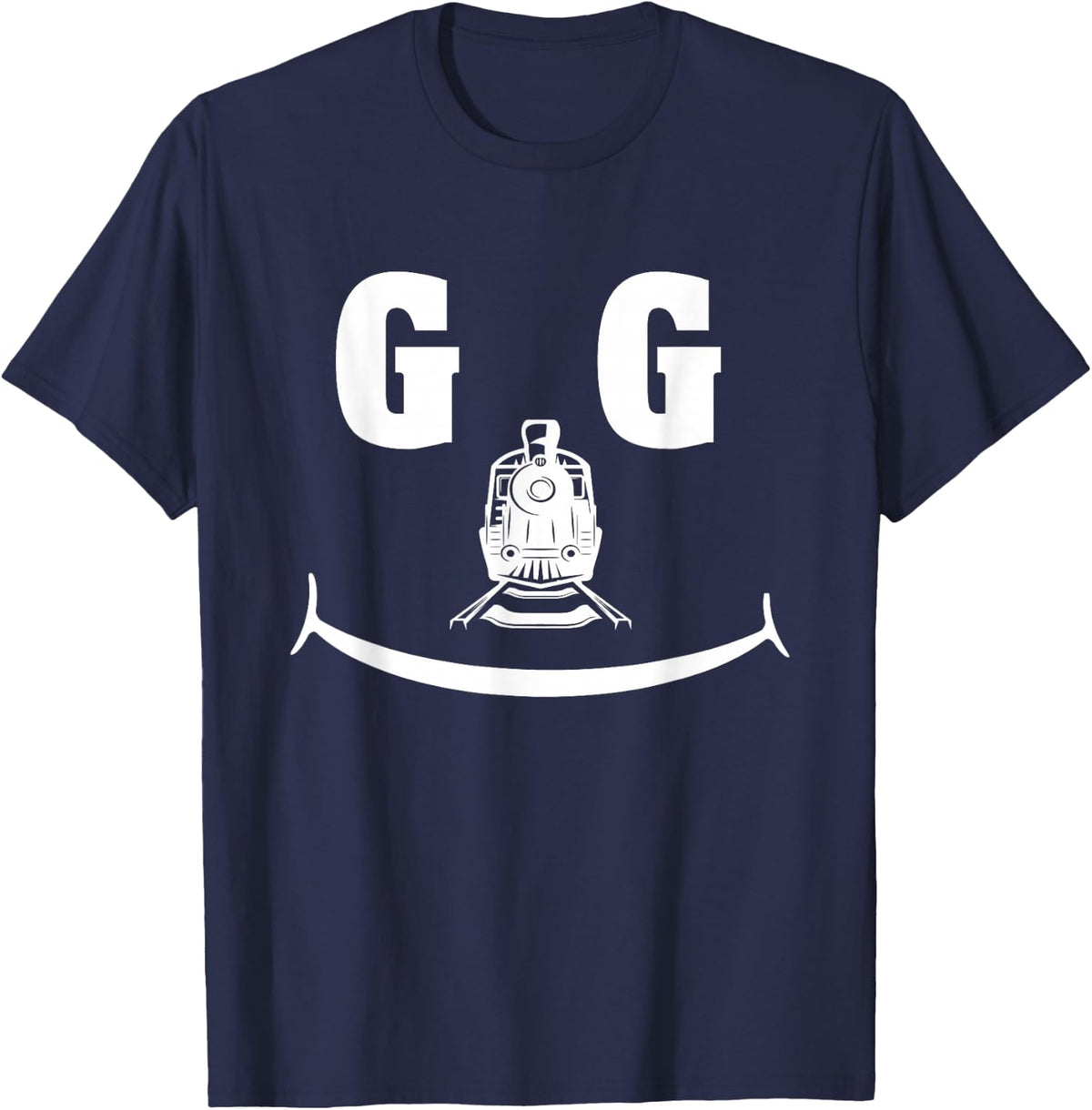 G Gauge Model Railway G Scale Railroad T-Shirt - Navy Blue
