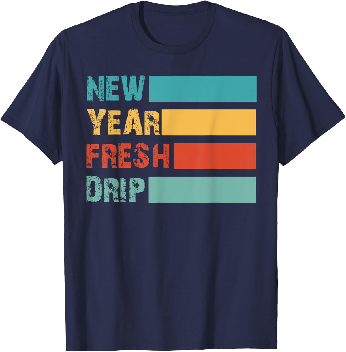 New Year Fresh Drip Back To School First Day Of School Mens T-Shirt - Navy Blue