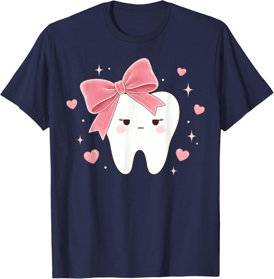 Kawaii Dental Aesthetics T-Shirt - Navy Blue