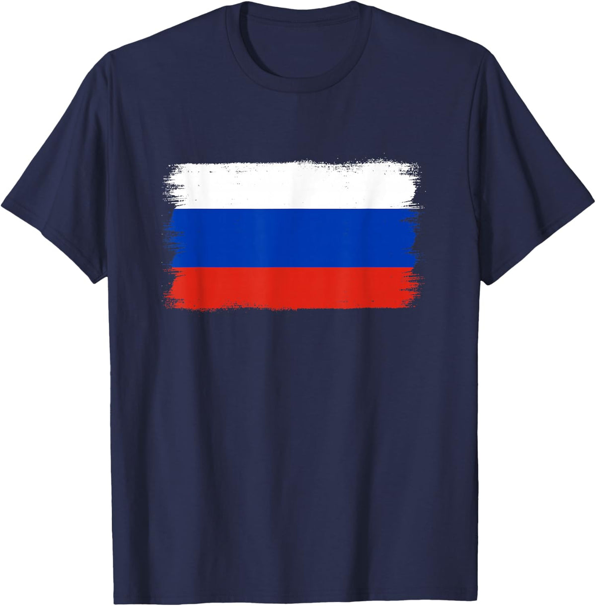 Russian Flag Russia T-Shirt - Navy Blue