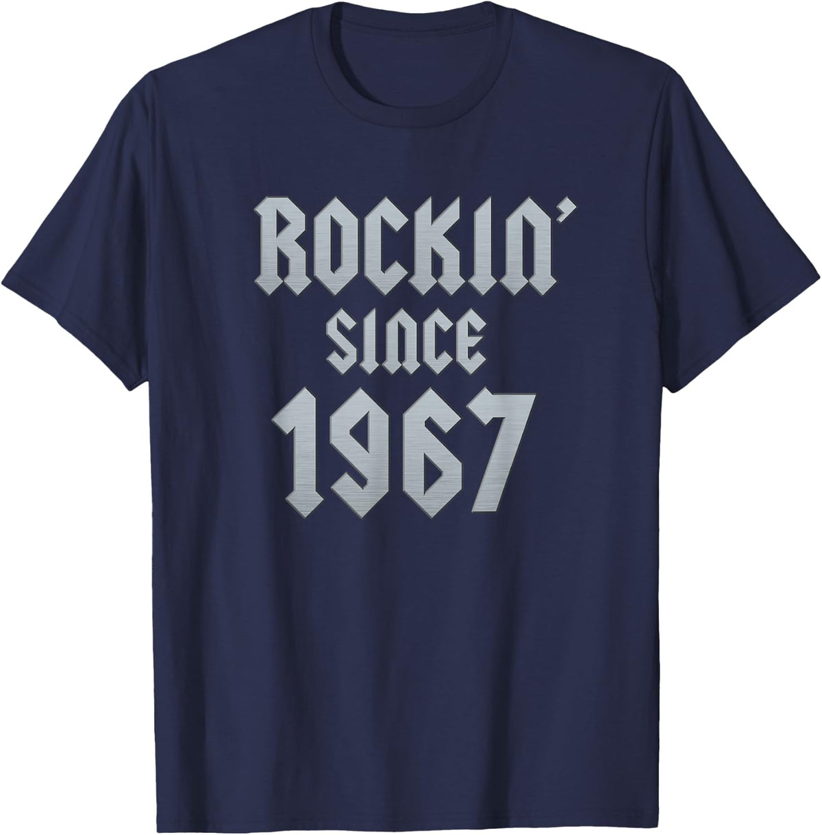 Rockin' Since 1967 Rock Music 59th Birthday T-Shirt - Navy Blue
