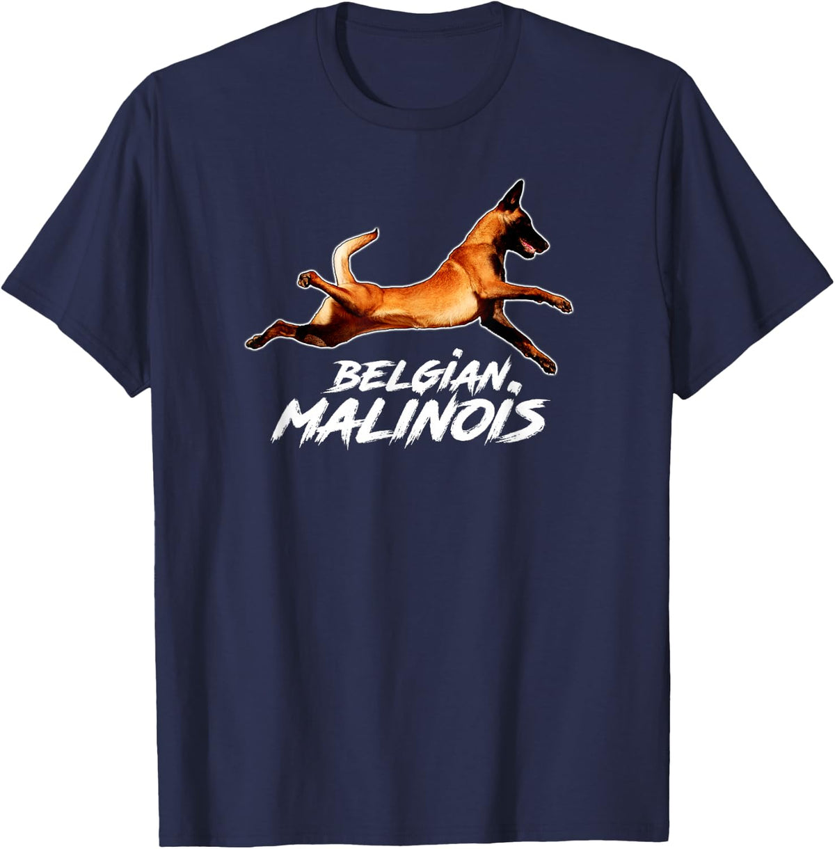 Belgian Malinois - Shepherd - Dog T-Shirt - Navy Blue