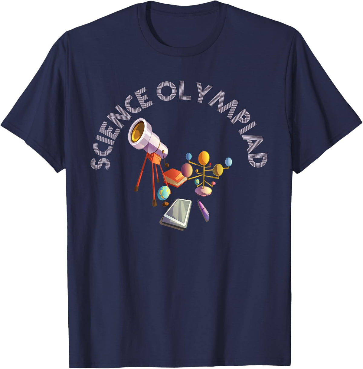 Science Olympiad Competition STEM T-Shirt Tee for Students Teachers Scientists - Navy Blue
