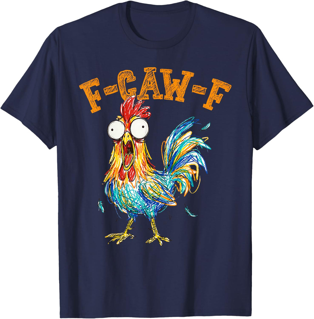 Quote Rooster Meme T-Shirt - Navy Blue