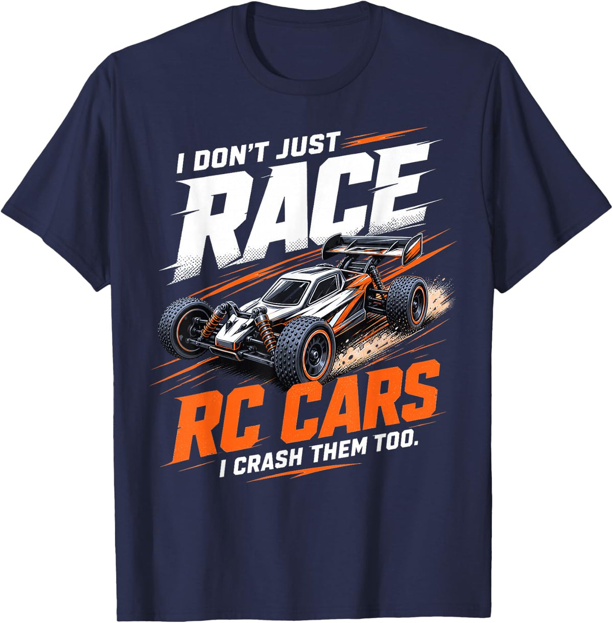 RC Car Racing Humor RC Racer T-Shirt - Navy Blue