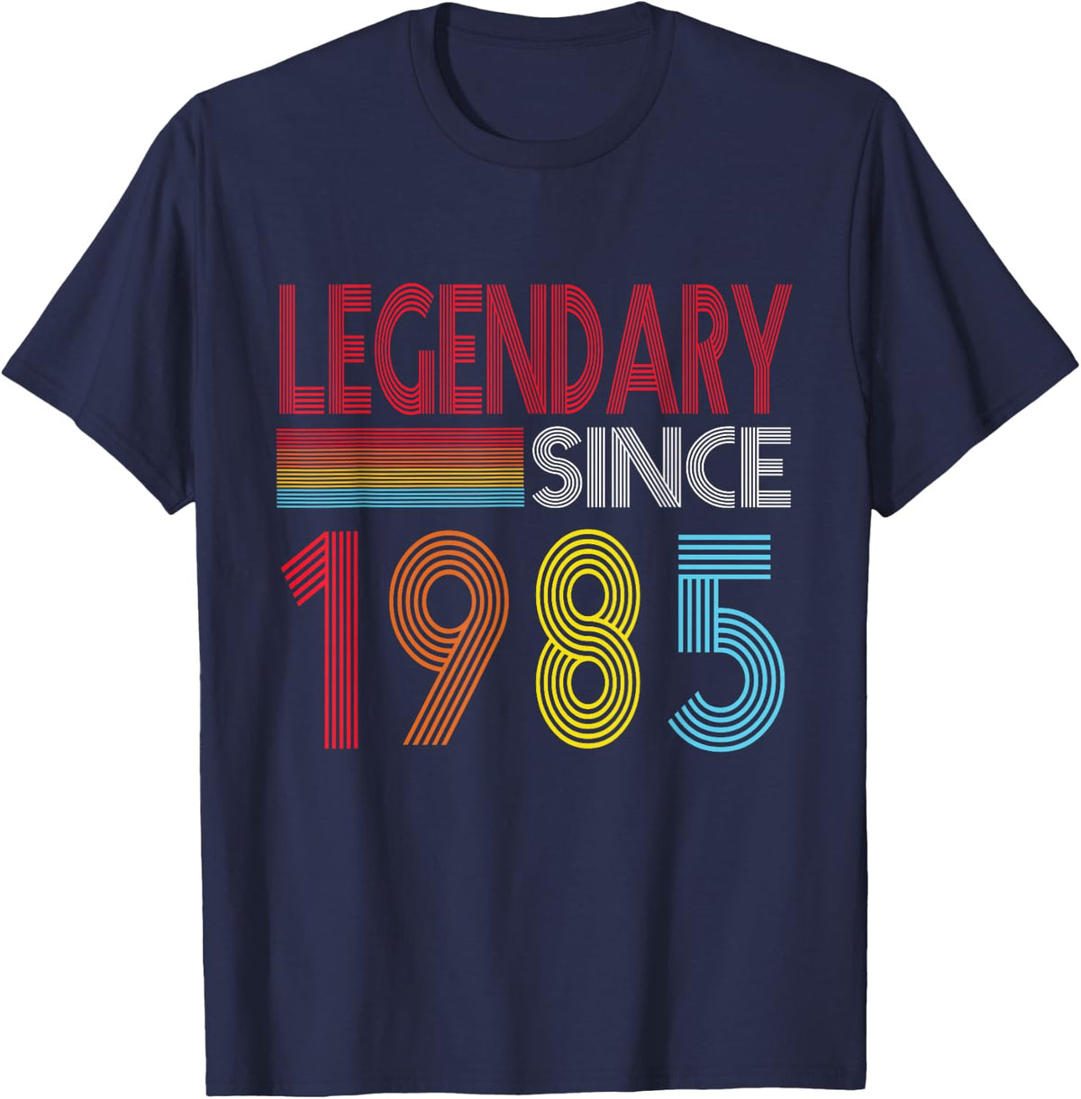 Legendary Since 1985 Birthday Vintage Retro Birthday 1985 T-Shirt - Navy Blue