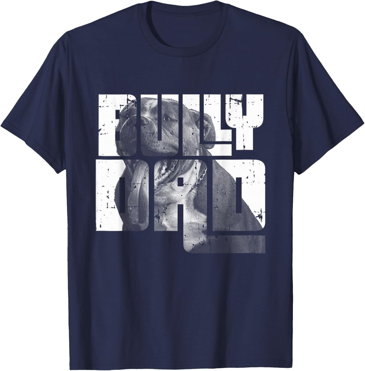Dogs Lover American Bully Dad Cool Bully Dog Gifts Pet Owner T-Shirt - Navy Blue