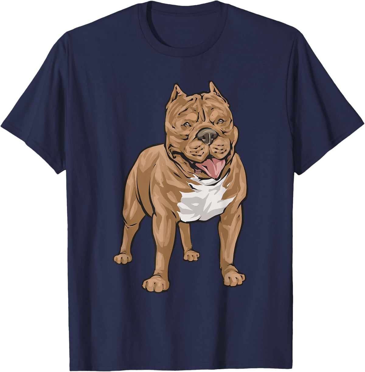 American Bully Dog XL American Bully T-Shirt - Navy Blue