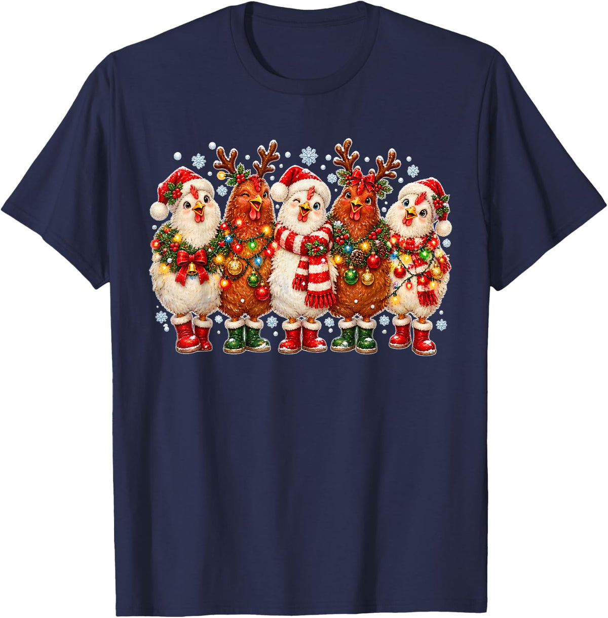 Funny Christmas T-Shirt - Navy Blue