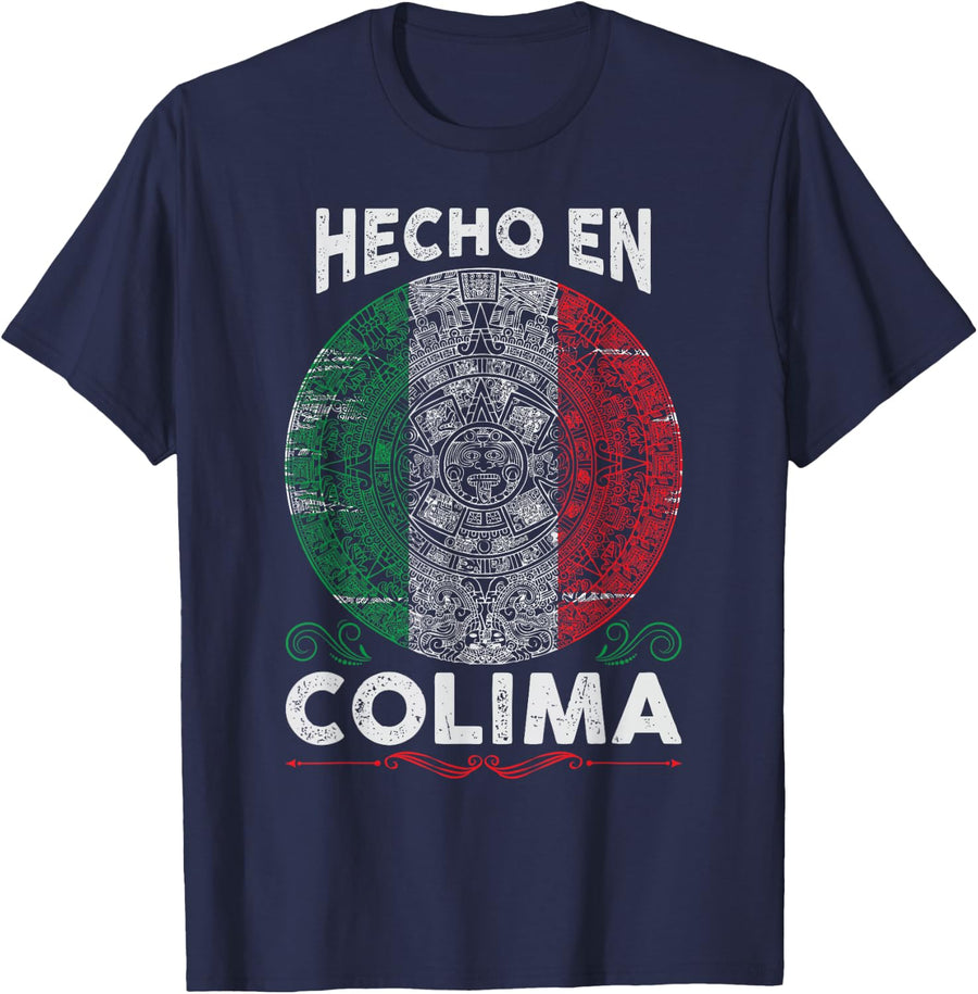 Hecho en Colima Mexico - Proud Mexican - Colima T-Shirt - Navy Blue