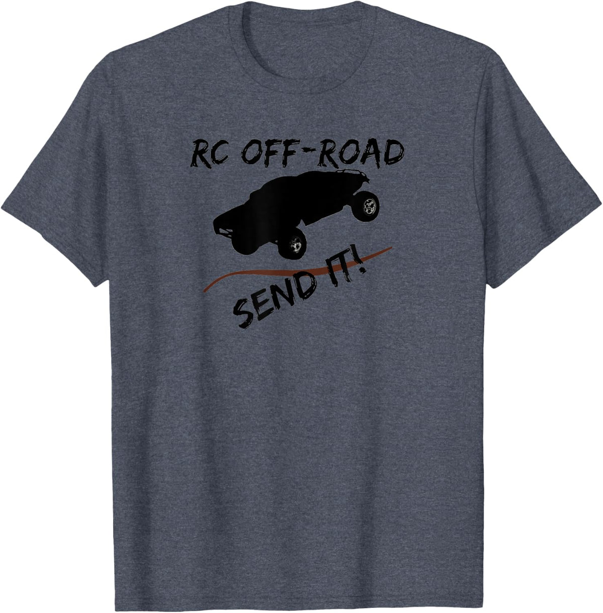 RC Car - Send It! Off Road Racing, Radio control Truck T-Shirt - Heather Blue