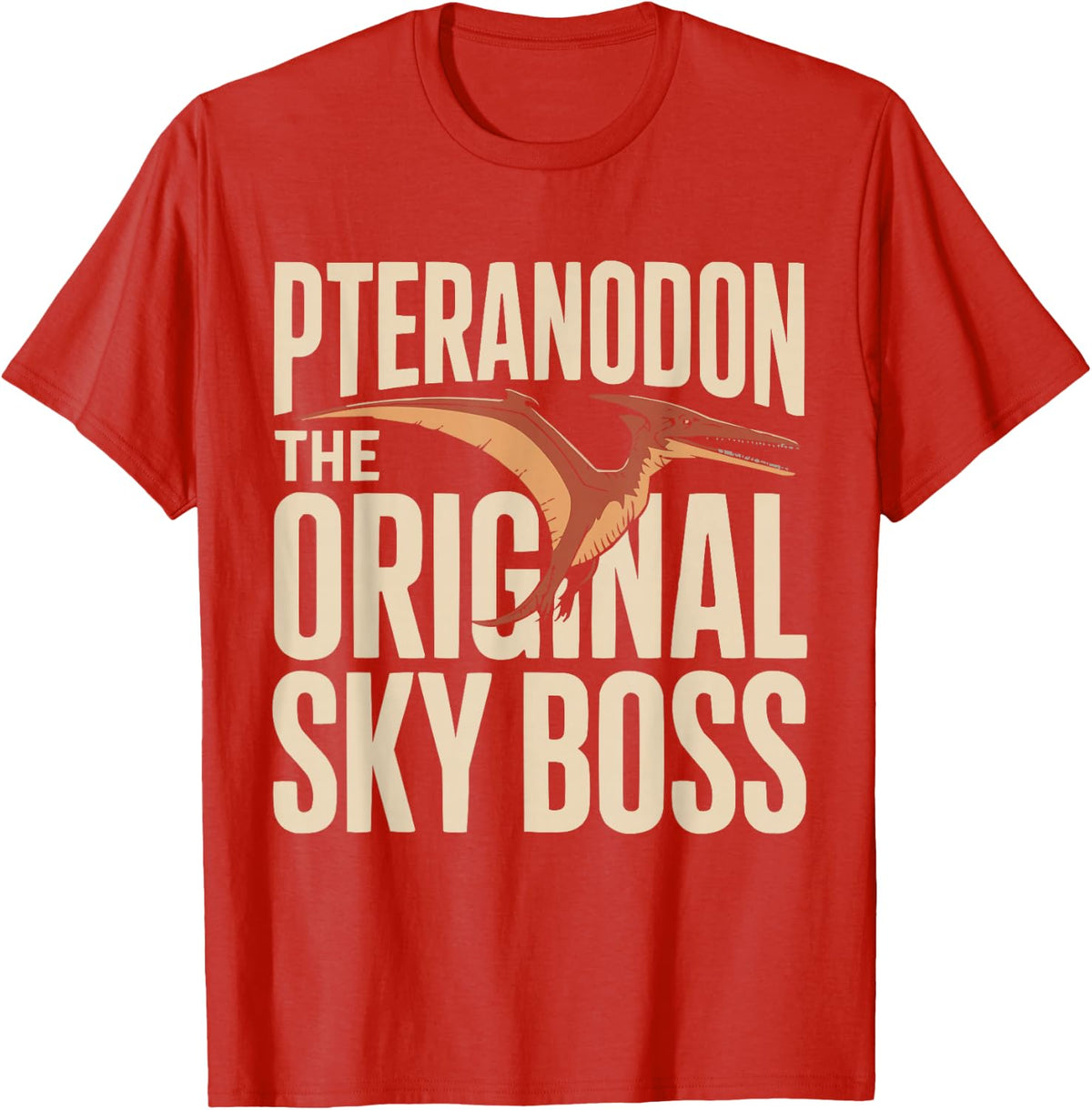 Pteranodon Dinosaur Paleontology Paleontologist Dino T-Shirt - Red