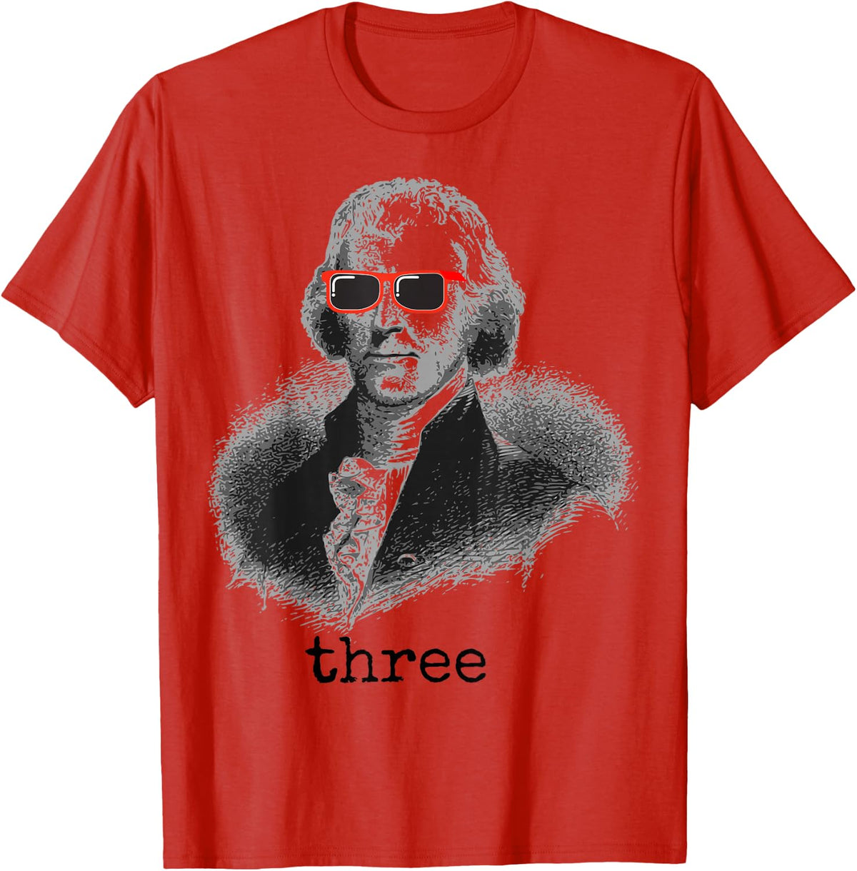 Thomas Jefferson Founding Father T-Shirt T-Shirt - Red