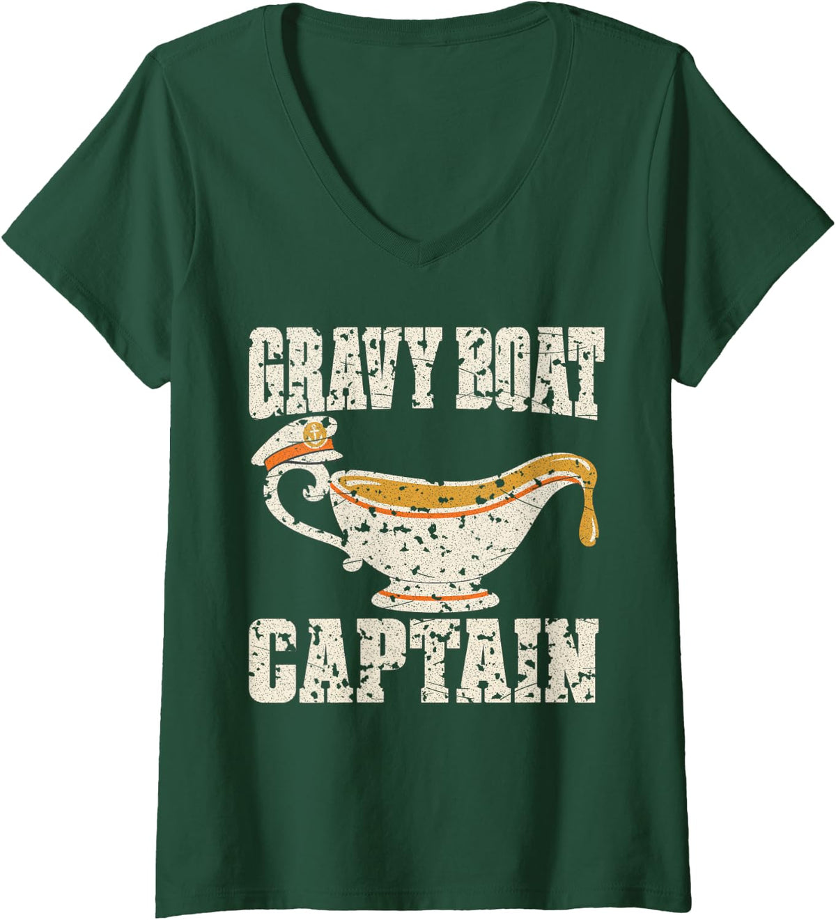 Women's Forklift Operator V-Neck T-Shirt - Dark Green