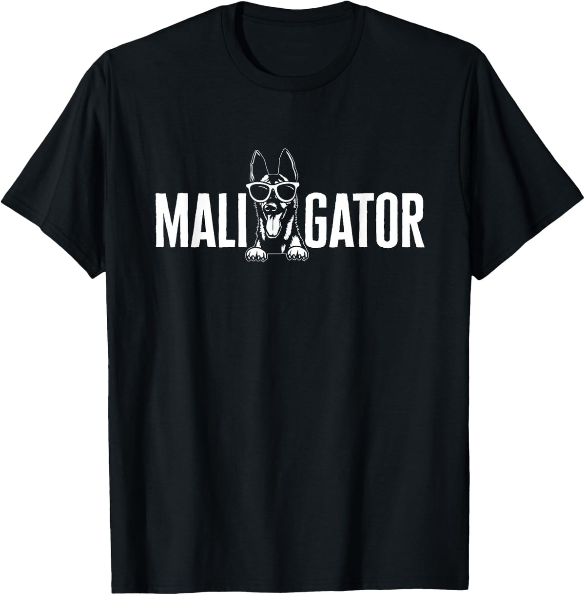 Belgian Malinois Cool Maligator Belgian Shepherd Malinois T-Shirt - Black