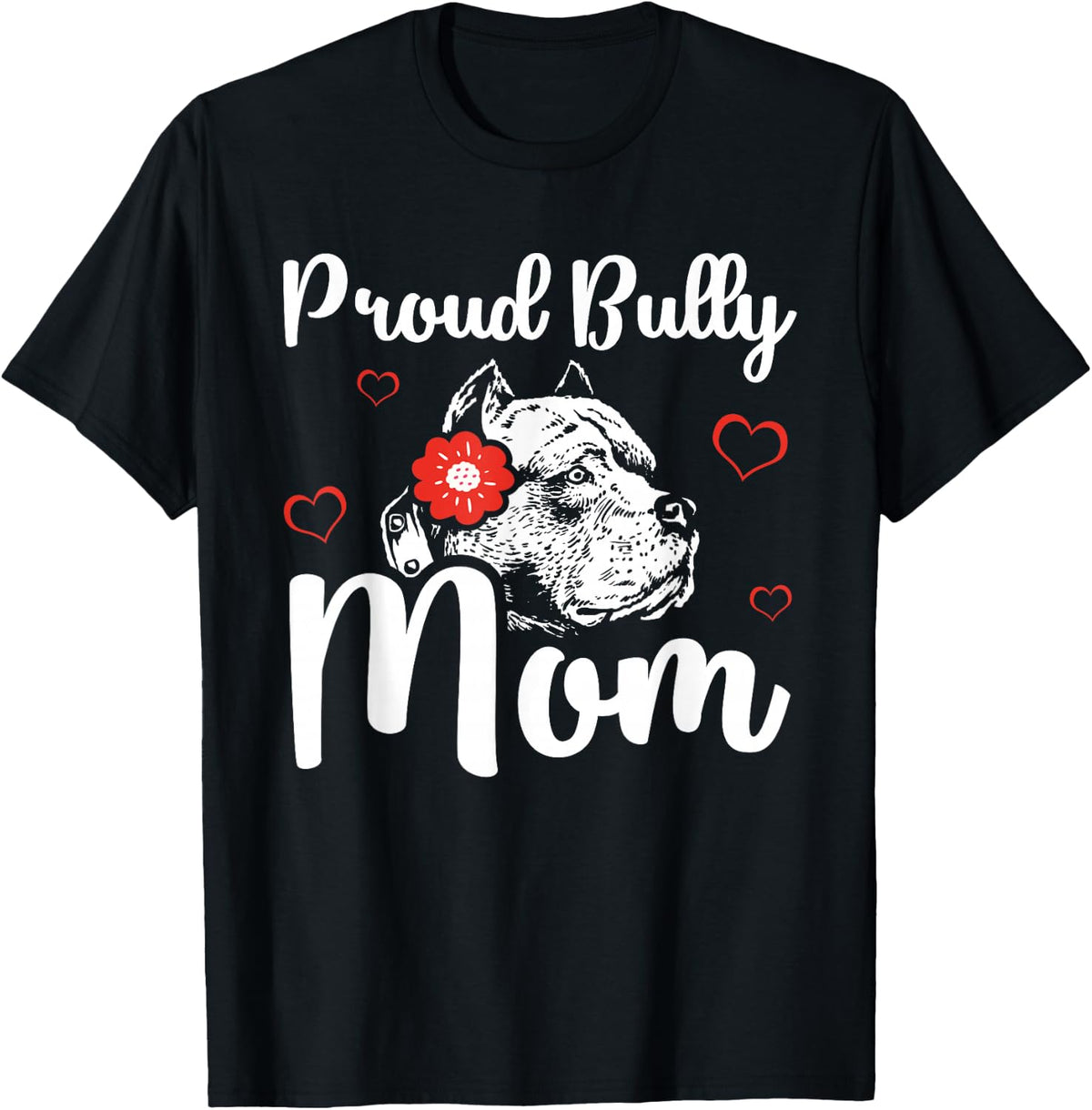 Bully Mom | American Bully Pitbull Dog Owner T-Shirt - Black
