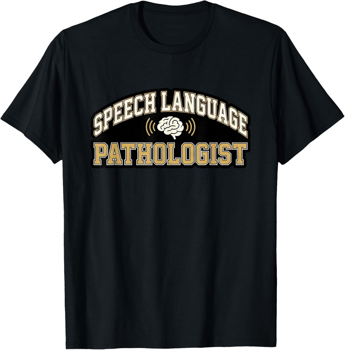 Speech Language Pathologist SLP Brain Voice Therapy T-Shirt - Black