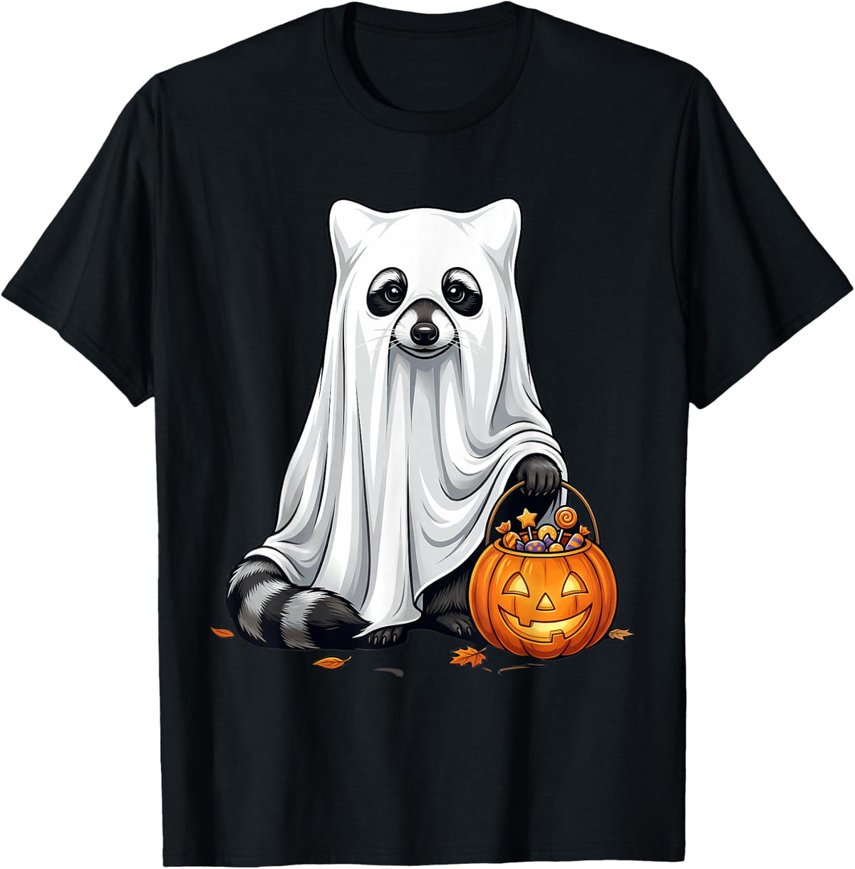 Halloween Pumpkin Spooky Season Costume T-Shirt - Black