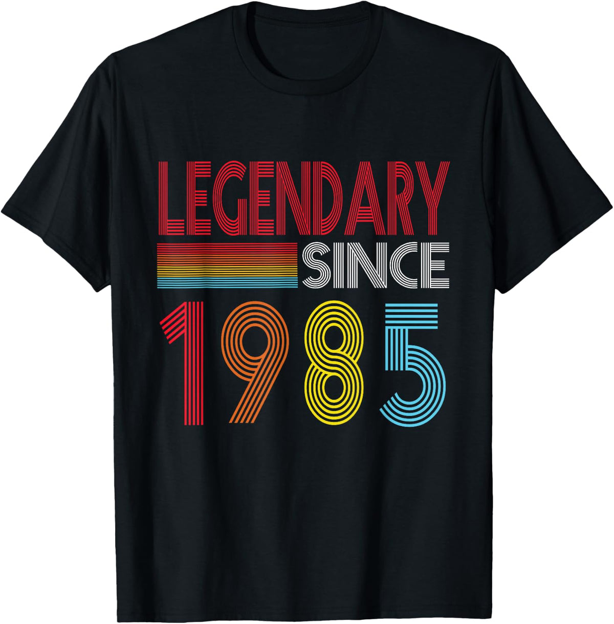 Legendary Since 1985 Birthday Vintage Retro Birthday 1985 T-Shirt - Black