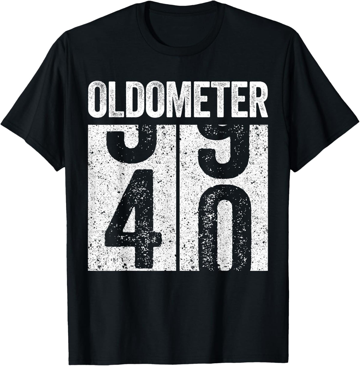 Oldometer 40 Shirt Men Women 40th Birthday T-Shirt - Black