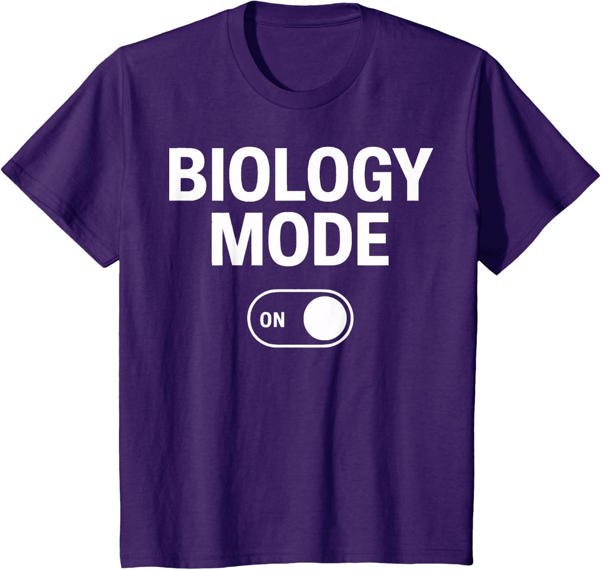 Biology Mode On Evolution Anatomy Cell Biologist High School T-Shirt - Purple