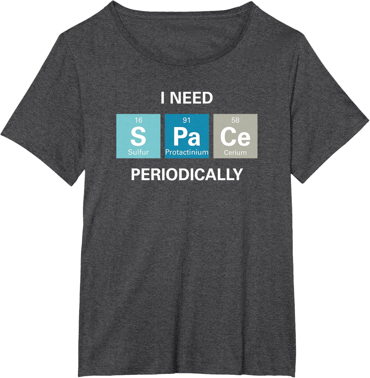 Funny Introvert Shirt Nerdy Periodic Table Science Gift T-Shirt - Dark Heather Grey