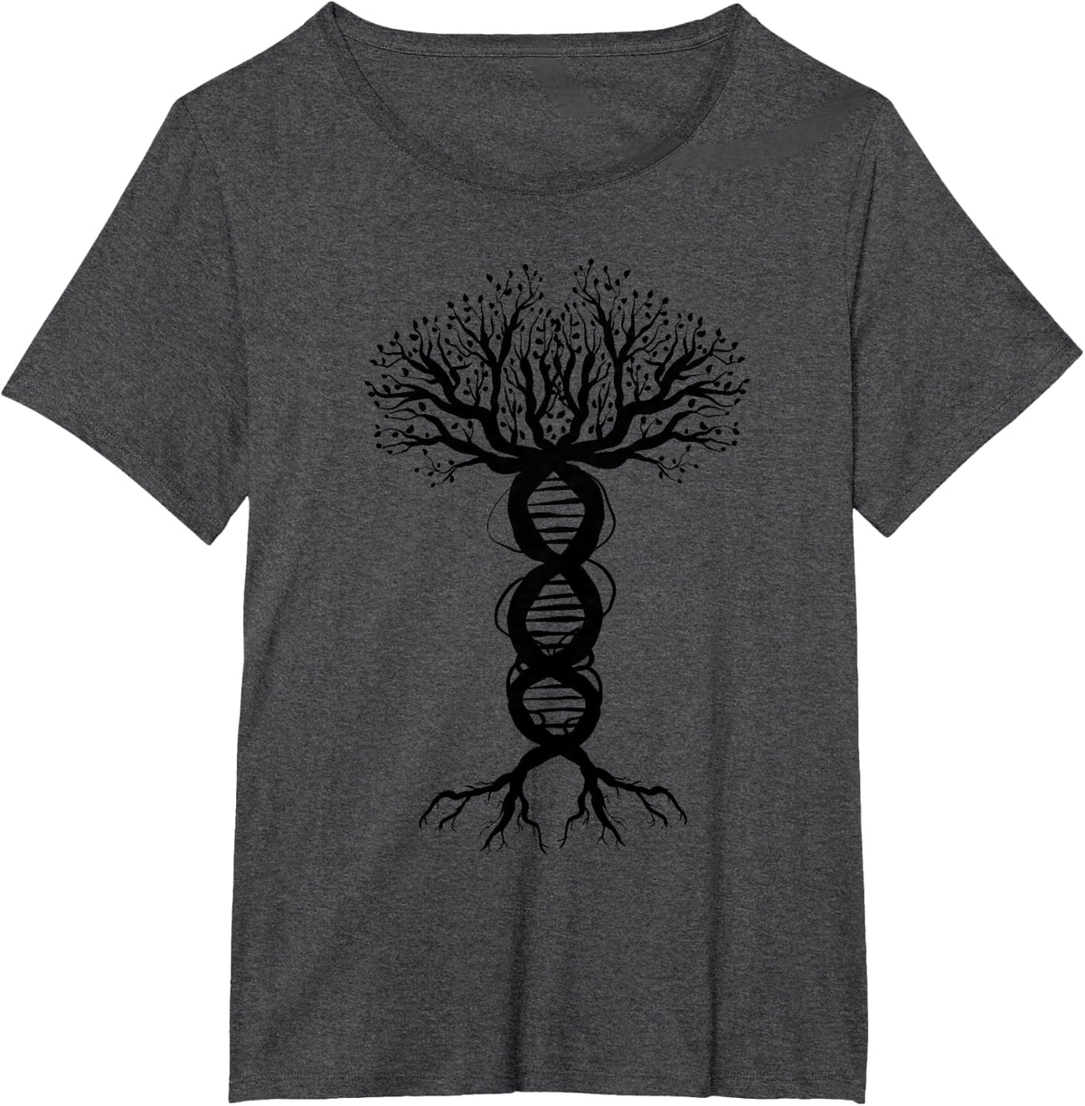 Cool DNA Tree | Funny Plant Genealogy Student Lover Gift T-Shirt - Dark Heather Grey