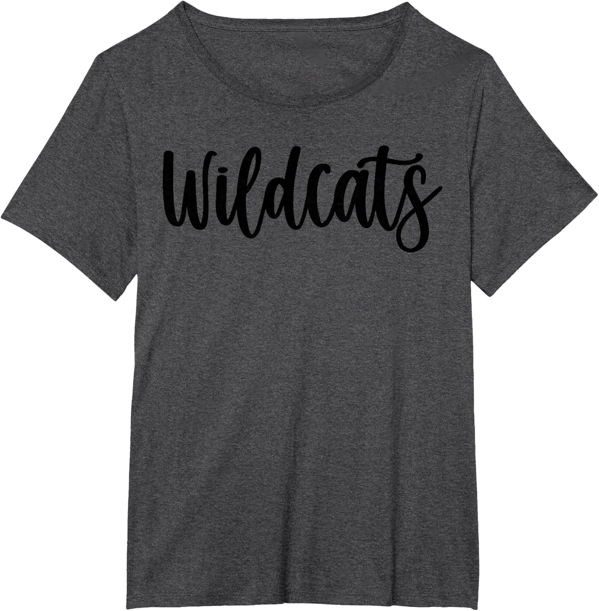 Wildcats School Spirit Team Mascot Game Night T-Shirt - Dark Heather Grey