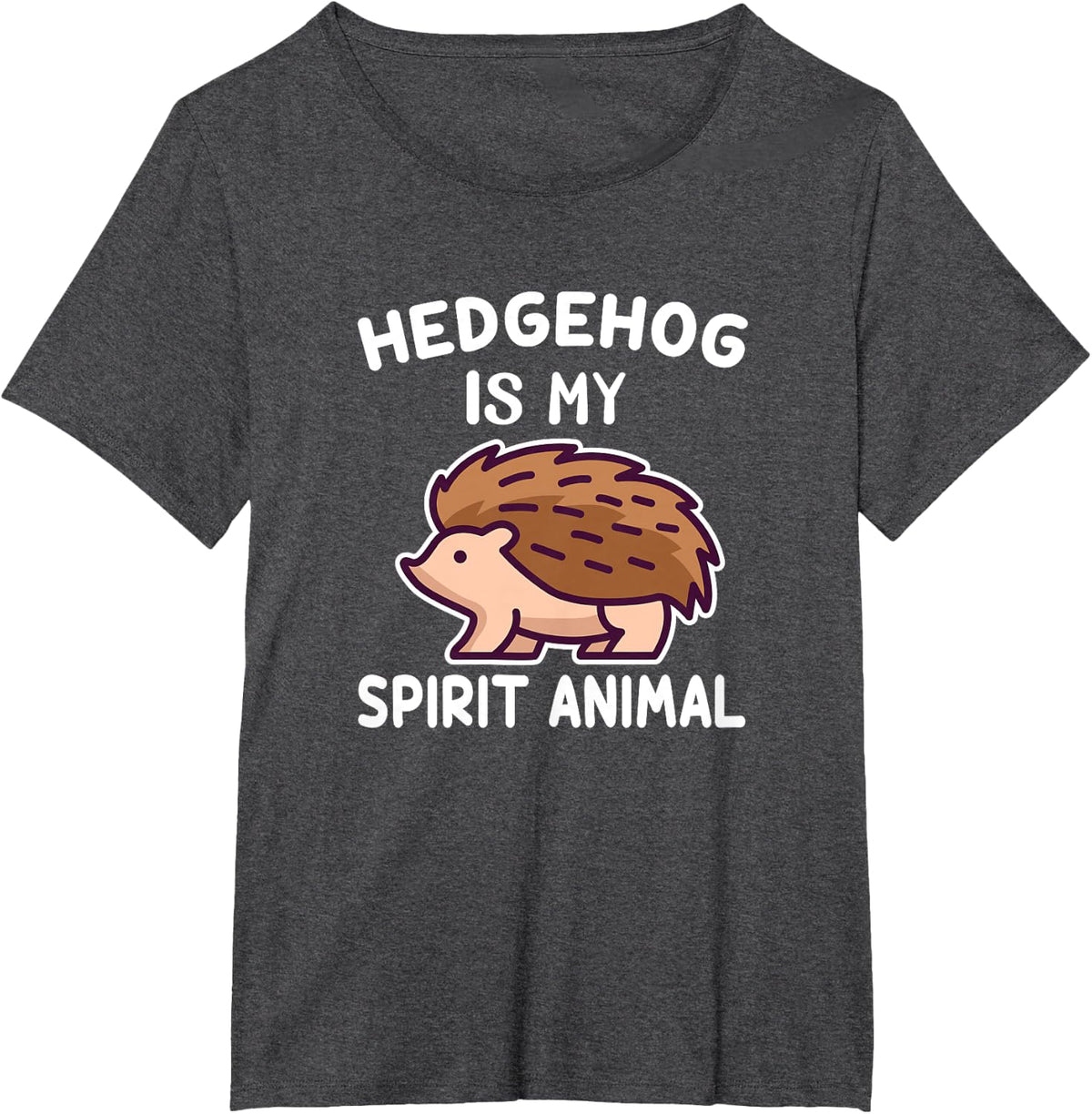 Funny Hedgehog Design T-Shirt Tee For Men Women Hedgehog Lover Gift - Dark Heather Grey