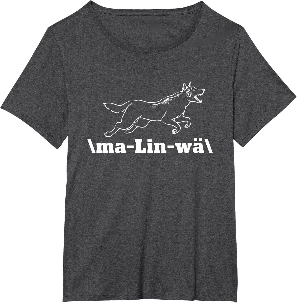 Belgian Malinois MaLinWä Belgian Shepherd Malinois T-Shirt - Dark Heather Grey