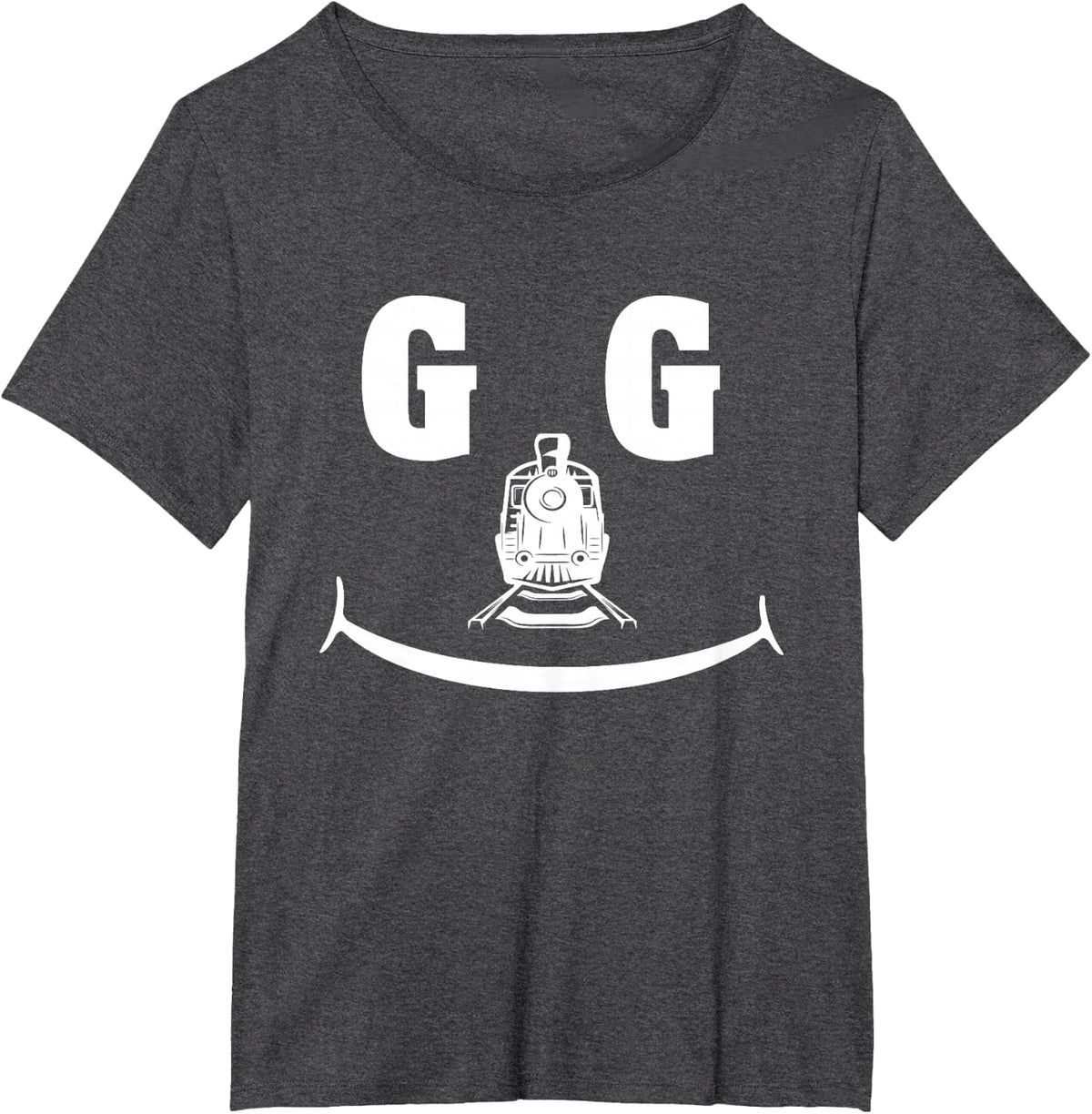 G Gauge Model Railway G Scale Railroad T-Shirt - Dark Heather Grey