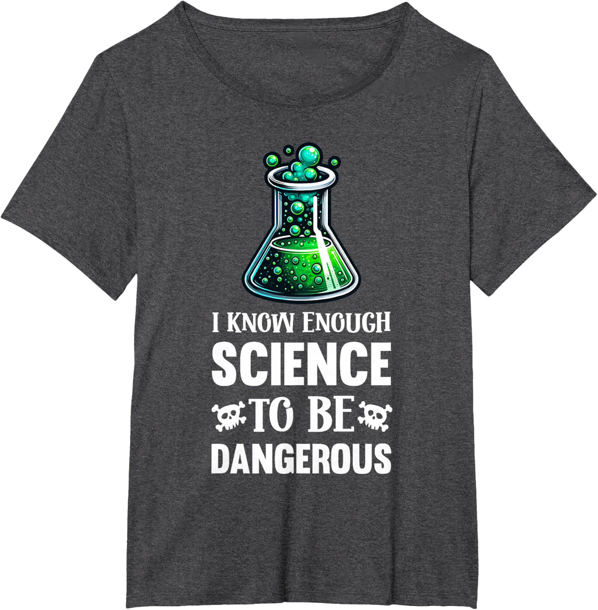 Funny Chemistry Shirts for Men Science Pun Tees Lab Experiment Nerd Geek T-Shirts - Dark Heather Grey