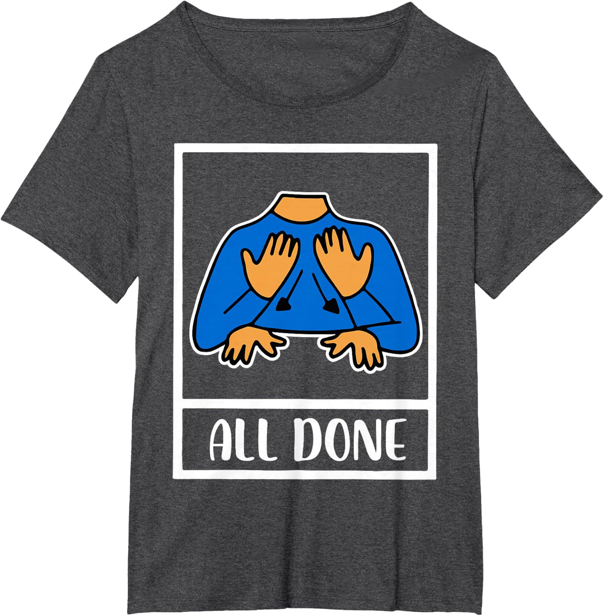 All Done STEM Teacher Special Education T-Shirt Tee for Science Instructors - Dark Heather Grey
