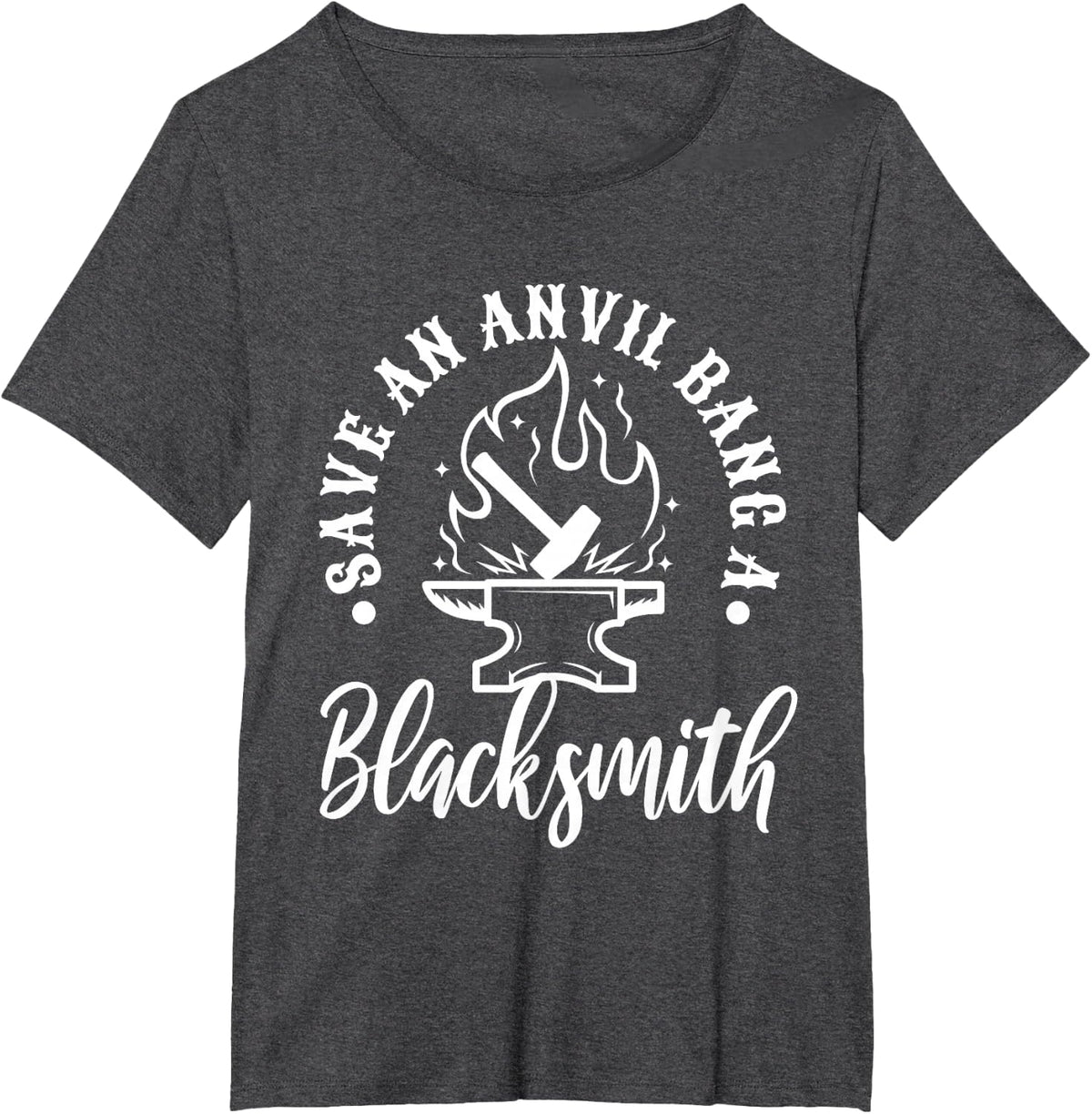 Save an Anvil Bang a Blacksmith T-Shirt - Dark Heather Grey