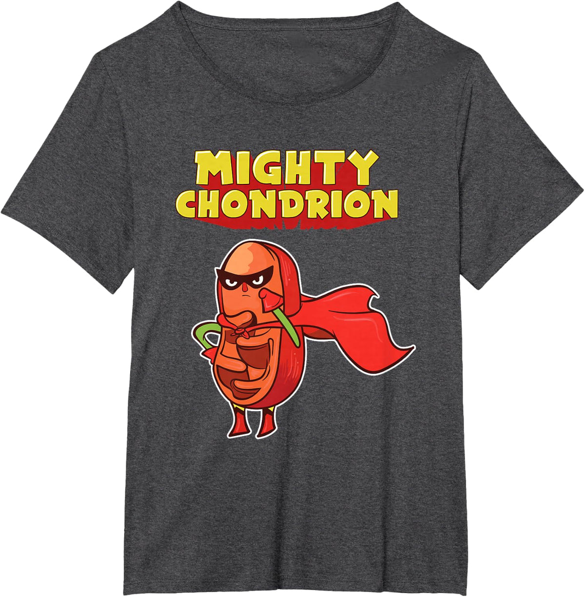 Biology Science Joke Funny Mitochondria T-Shirt - Dark Heather Grey