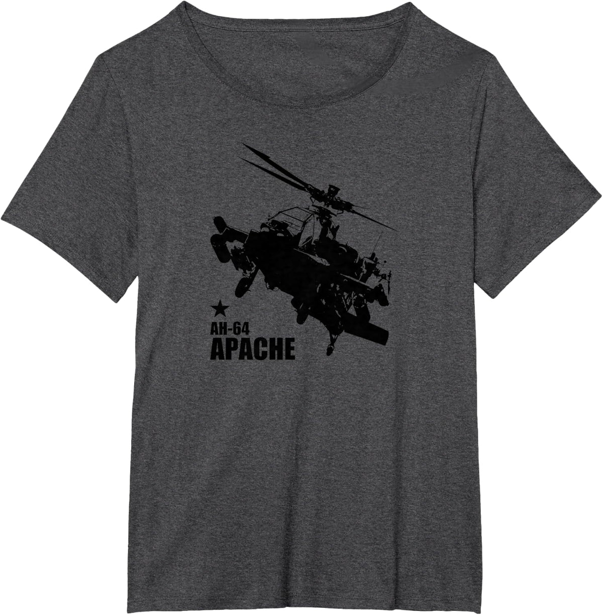 AH-64 Apache T-Shirt - Dark Heather Grey