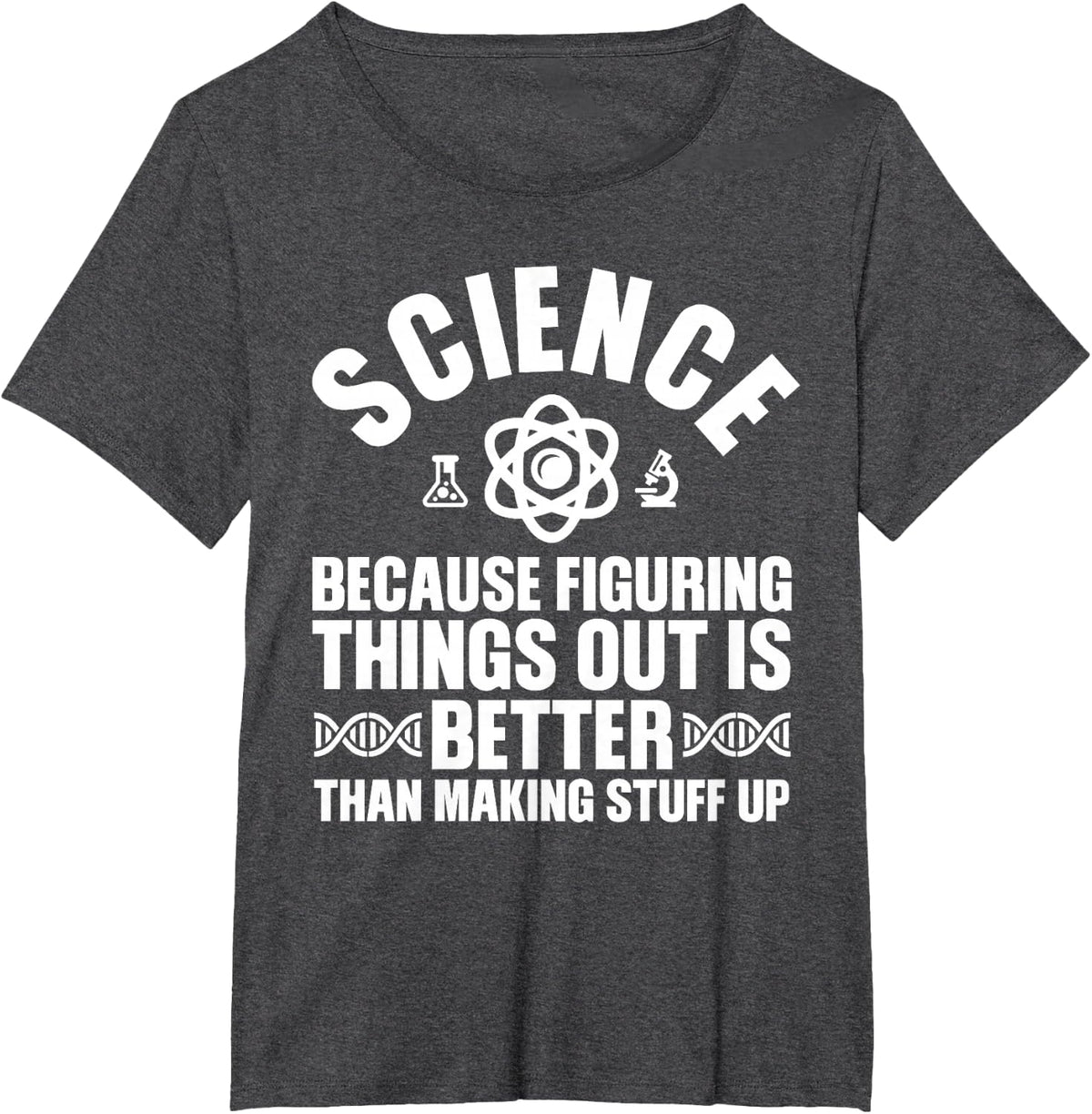 Funny Science Gift For Kids Men Women Cool Science Teacher T-Shirt - Dark Heather Grey