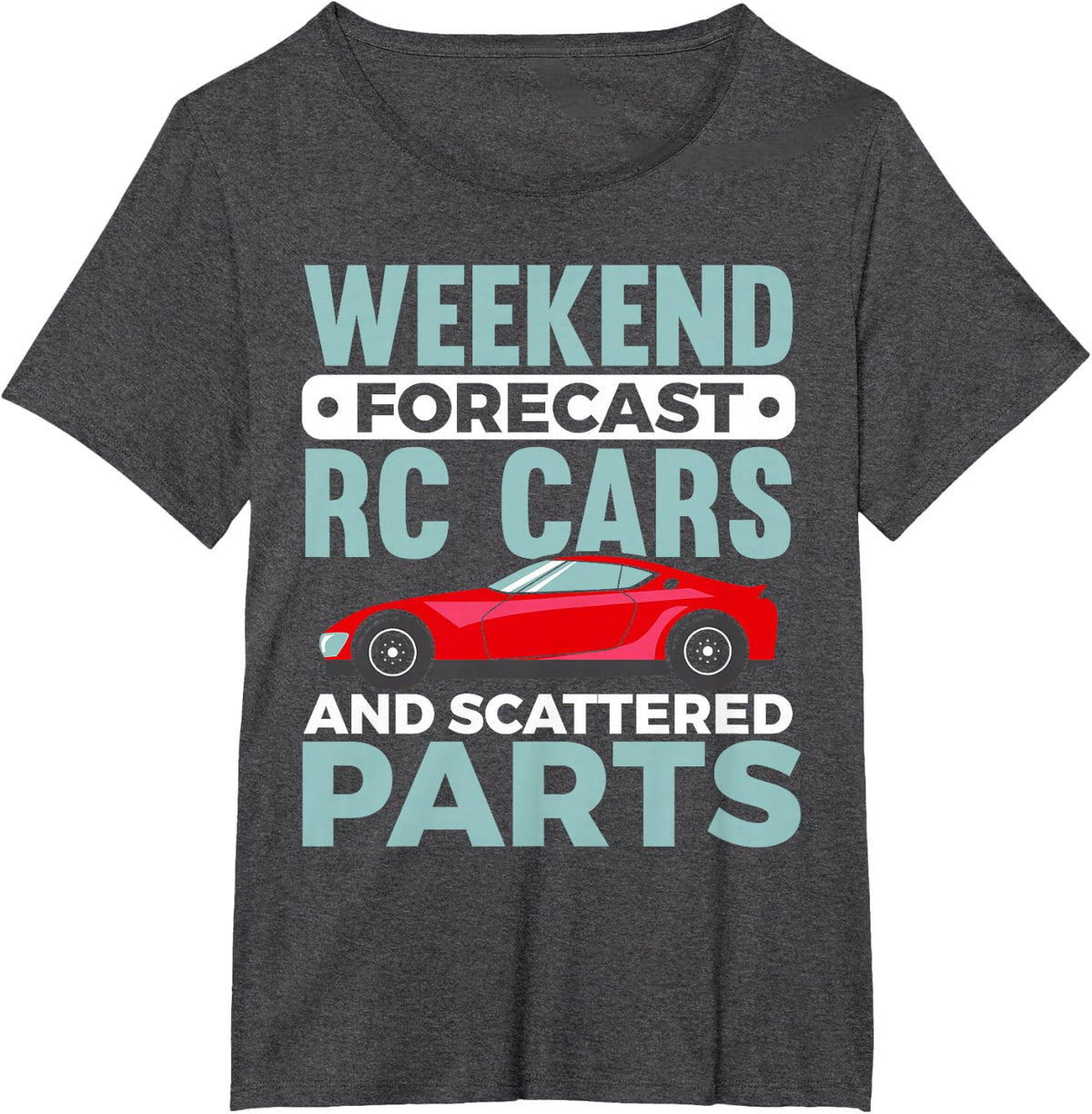 RC Car RC Racing Electric Model Car Remote Control T-Shirt - Dark Heather Grey