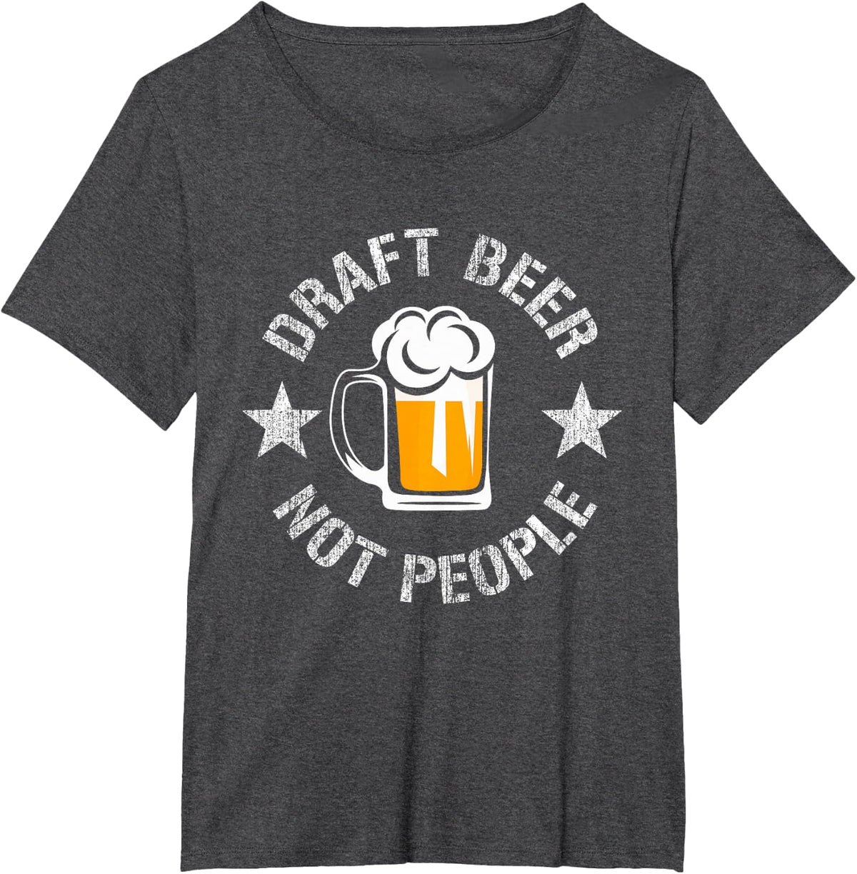 Funny Military Veteran Draft Beer Not People Veteran's Day T-Shirt - Dark Heather Grey