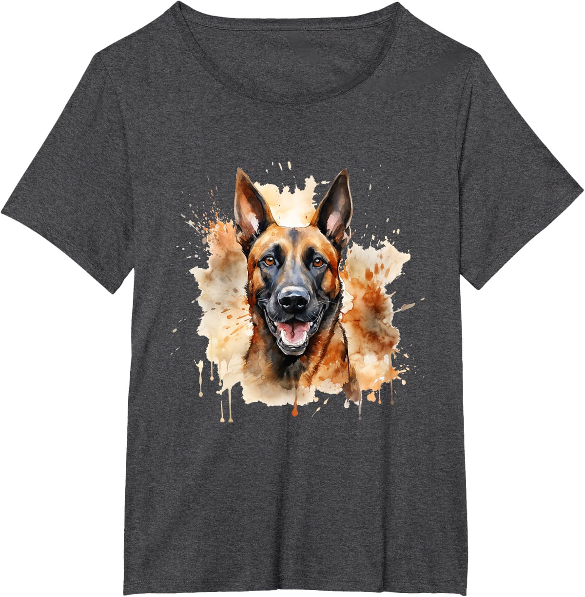 Belgian Malinois Dog for Belgian Malinois Lovers T-Shirt - Dark Heather Grey
