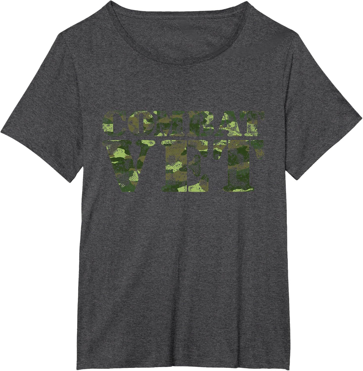 Combat Vet Veterans Soldier Veteran's Day Combat Veteran T-Shirt - Dark Heather Grey