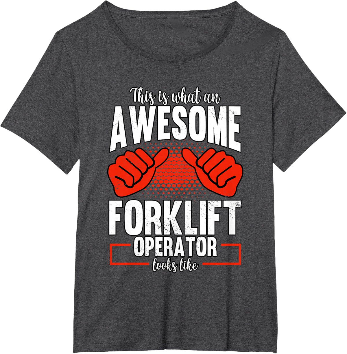 Warehouse Forklift Driver T-Shirt - Dark Heather Grey