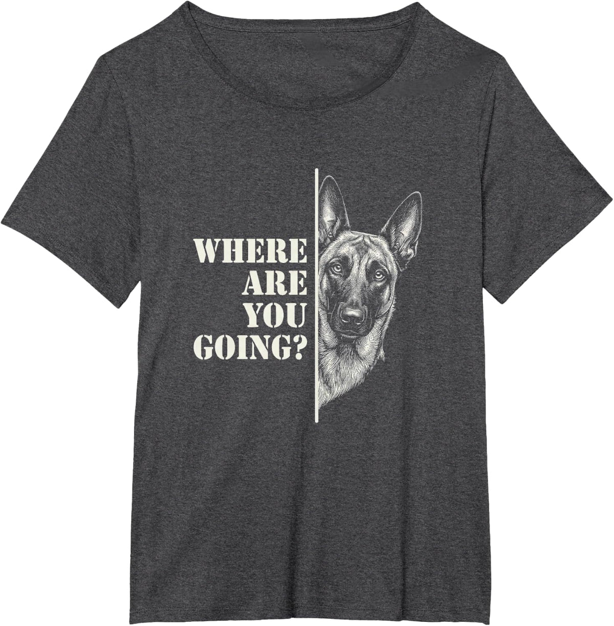 Belgian Malinois T-Shirt - Dark Heather Grey