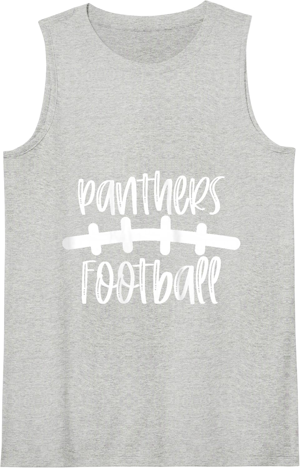 Womens Panthers Football School Spirit Team Mascot Game Night Tank Top - Heather Grey