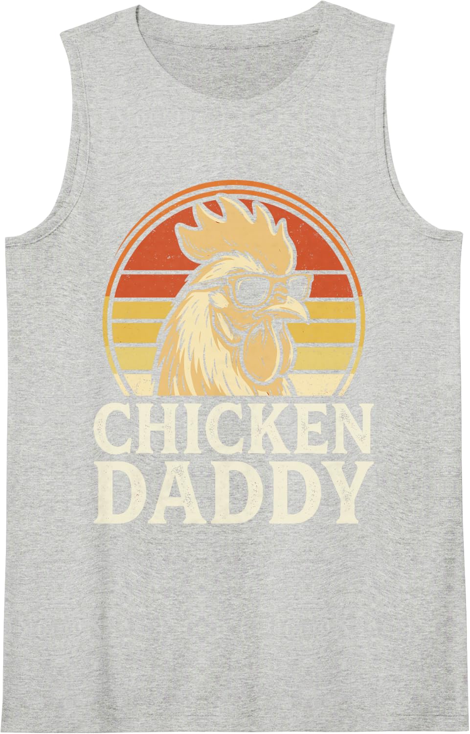 Chicken Daddy Livestock Farmer Farm Farming Cowboy Rancher Sleeveless Tank Top - Heather Grey