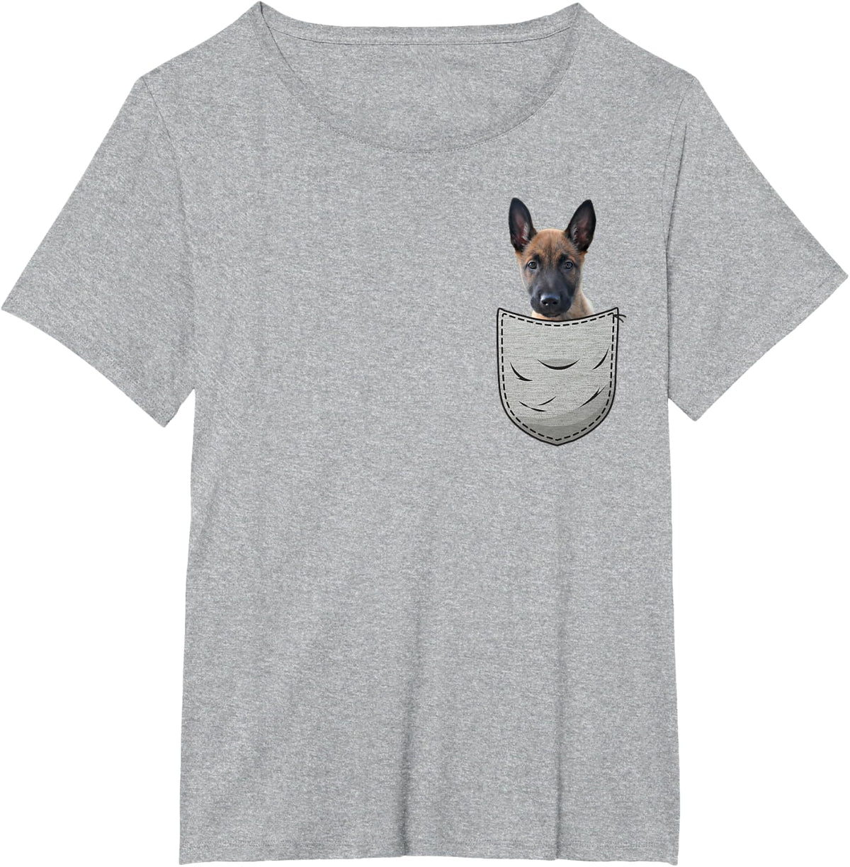 Belgian Malinois Puppies Dog Lovers Mechelaar T-Shirt - Heather Grey