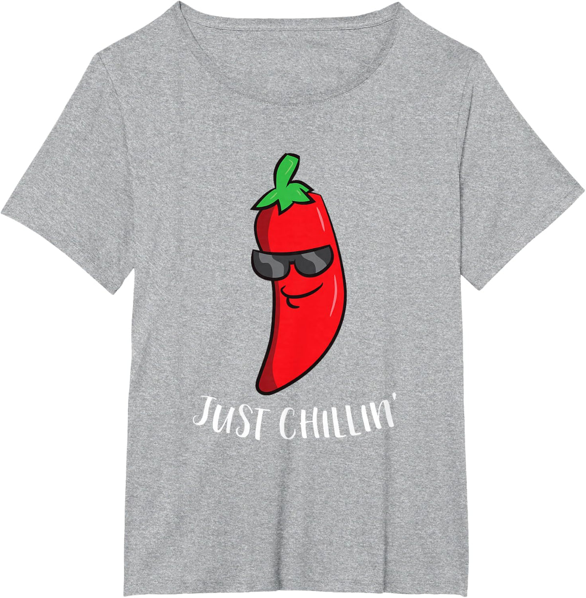 Just Chillin Love Chilis Cinco De Mayo Funny Chili Tees T Shirts - Heather Grey