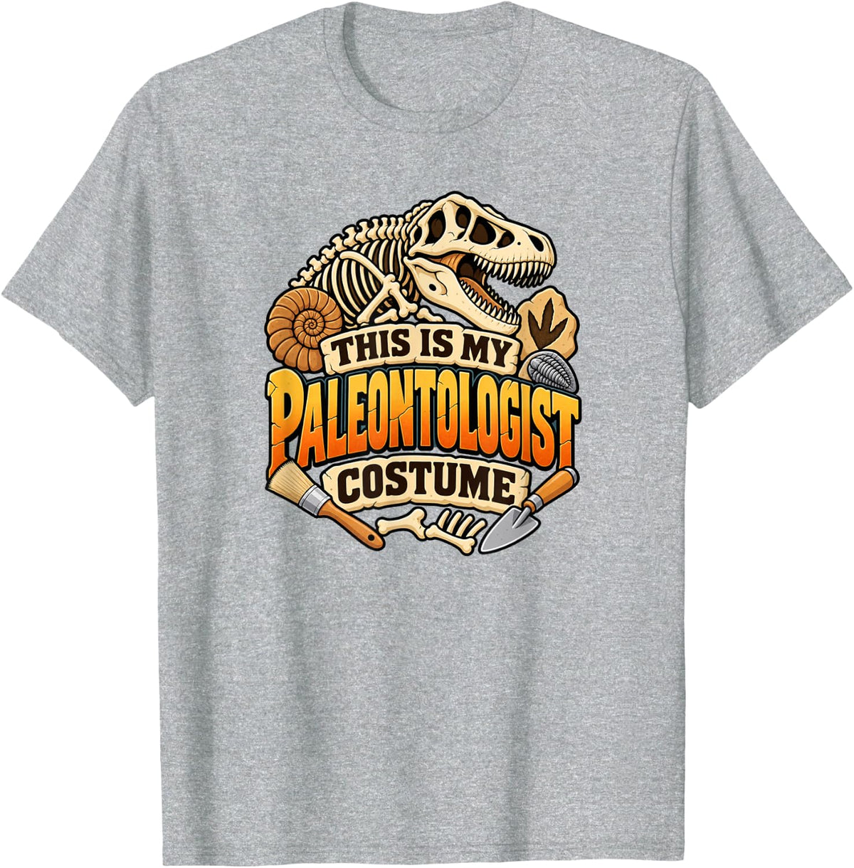 This is My Paleontologist Costume T-Shirt - Heather Grey